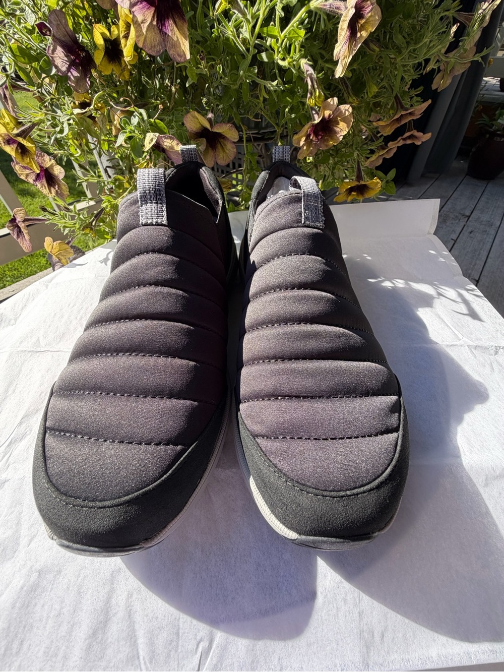 Ryka Women’s Quilted Slip-On Sneakers - Black NIB